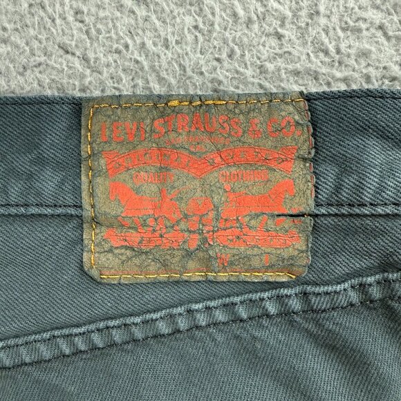 Levis 501 Jeans Men 32x30 Pant Grey Blue Straight Fit Button Fly Denim Vintage 1 - Picture 5 of 12